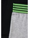 Bóxer Emporio Armani -Pack de 2- (Negro y Gris Melange con Logo Verde Lima)