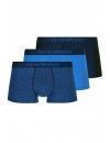 Bóxer Emporio Armani -Pack de 3- (Azul, Marino y Azul Fantasía)