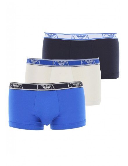 Bóxer Emporio Armani -Pack de 3- (Azul, Blanco y Marino)
