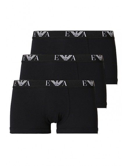 Bóxer Emporio Armani Básico -Pack de 3- (Negro)
