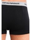Bóxer Emporio Armani Básico -Pack de 3- (Negro con Cinturilla Gris)