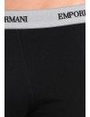 Bóxer Emporio Armani Básico -Pack de 3- (Negro con Cinturilla Gris)