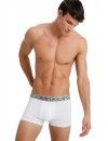 Bóxer Calvin Klein Evolution (Blanco con Cinturilla Gris)