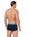 Bóxer Emporio Armani Stretch Cotton -Pack de 3- (Blanco, Negro y Marino con Cinturilla Azul)