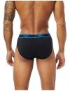 Slip Emporio Armani Stretch Cotton -Pack de 3- (Negro, Azul y Negro)