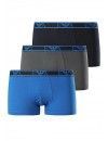 Bóxer Emporio Armani Stretch Cotton -Pack de 3- (Azul, Marino y Gris)