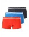 Bóxer Emporio Armani Stretch Cotton-Pack de 3- (Marino, Naranja y Azul)