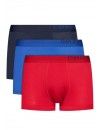 Bóxer Emporio Armani Stretch Cotton -3 Pack- (Rojo, Azul y Marino)