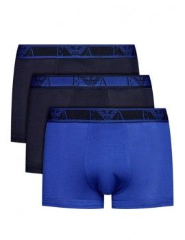 Bóxer Emporio Armani -3 Pack- Stretch Cotton (Marino, Azul y Marino)