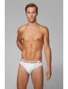 Slip Hugo Boss Cotton Stretch Básico -Pack de 3- (Blanco, Negro y Gris)