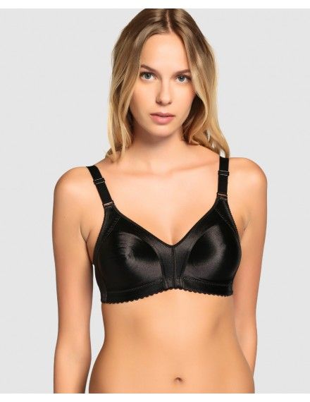 Sujetador Reductor Naturana Sin Aros (Negro y Piel)
