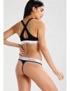 Tanga Calvin Klein Básico Modern Cotton (Negro)