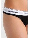 Tanga Calvin Klein Básico Modern Cotton (Negro)