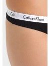 Tanga Calvin Klein Carousel Básico -3 Pack- (Negro, Blanco y Negro)