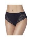 Braga Janira Milano Lace Cotton Band (Negro y Dune)