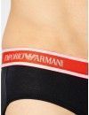 Slip Emporio Armani Stretch Cotton -3 Pack- (Negro Cinturilla Multicolor)