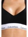 Top Bralette Lift Calvin Klein Básico Modern Cotton (Negro)