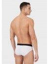 Slip Emporio Armani Stretch Cotton -3 Pack- (Negro, Blanco y Negro)