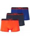 Bóxer Emporio Armani -3 Pack- Low Rise (Naranja, Marino y Azul)
