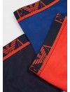Slip Emporio Armani -3 Pack- (Naranja, Marino y Azul)