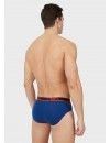 Slip Emporio Armani -3 Pack- (Naranja, Marino y Azul)
