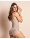 Faja Body Reductor Leonisa Máxima Compresión con Bandas (Negro y Piel)