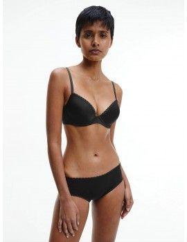 Sutiã Calvin Klein Seductive Comfort Push-Up Básico (Preto)