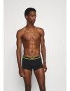 Bóxer Emporio Armani -3 Pack- Stretch Cotton (Negro con Logo Multicolor)
