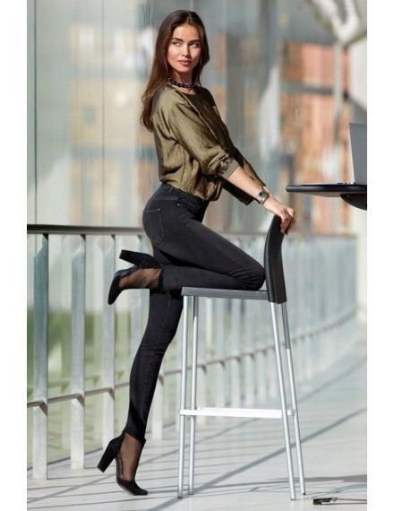 Legging Jeans Stretch de Janira (Negro)