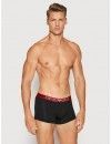 Bóxer Emporio Armani -3 Pack- Sostenible (Negro y Rojo Logo Fantasía)