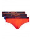 Slip Emporio Armani -3 Pack- (Naranja, Marino y Azul)
