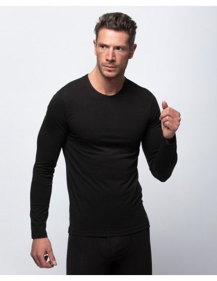 Camiseta interior térmica Abanderado Termaltech manga larga (negro)