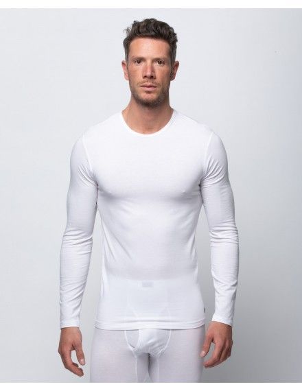 Camiseta interior térmica Abanderado Termaltech manga larga (blanca)