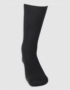 Meia masculina Kler acrílica Sem Elástico Descanso (Preto)