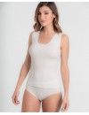 Camiseta interior de mujer básica de algodón Princesa con tirantes anchos