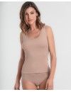 Camiseta interior de mujer básica de algodón Princesa con tirantes anchos