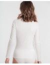 Camiseta interior de mujer básica de algodón Princesa de manga larga