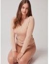 Camiseta interior de mujer  Gisela Thermal EKO manga larga y cuello de pico
