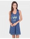 Camisón Massana sin Mangas a Rayas (Marino)