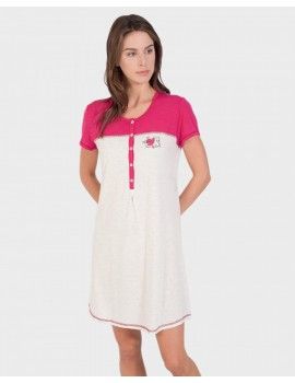 Camisola Massana Manga Curta e Aba (Framboesa)