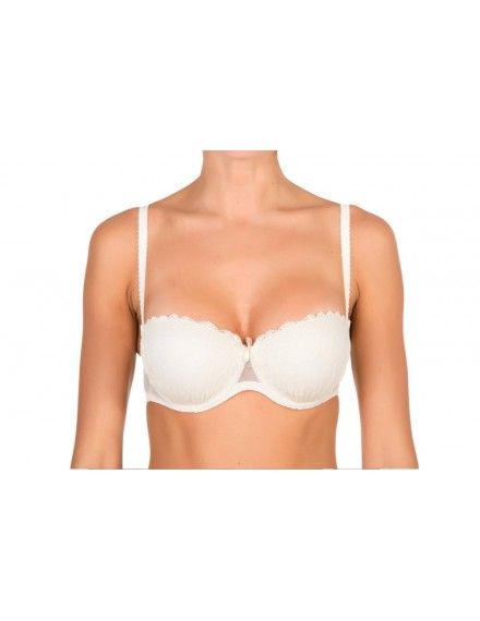 Sujetador Selmark Rouge Novia Push-Up Encaje (Marfil)