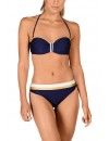 Bikini Tamouré Bandeau Liso Detalle Dorado
