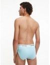 Slip Calvin Klein -3 Pack- Modern Cotton Stretch (Gris, Celeste y Cobalto)