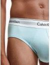 Slip Calvin Klein -3 Pack- Modern Cotton Stretch (Gris, Celeste y Cobalto)