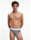 Slip Calvin Klein -3 Pack- Modern Cotton Stretch (Gris, Celeste y Cobalto)