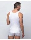 Camiseta interior de tirantes Abanderado 100% algodón (blanco)