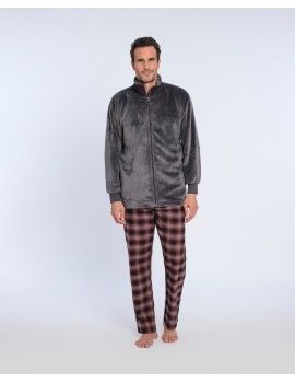 Bata de Hombre Guasch de Coralina Lisa (Gris)