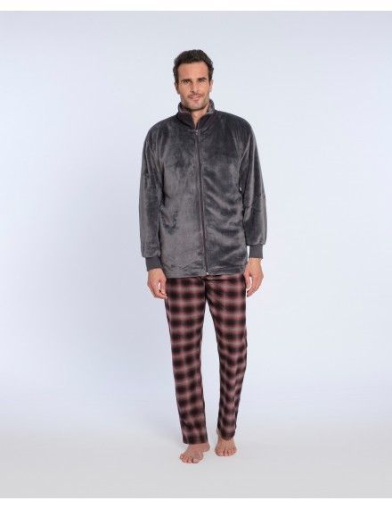 Bata de Hombre Guasch de Coralina Lisa (Gris)