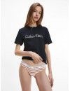 Braga Bikini Calvin Klein -3 Pack- Carousel (Blanco, Celeste y Blanco a rayas)