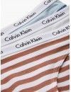 Braga Bikini Calvin Klein -3 Pack- Carousel (Blanco, Celeste y Blanco a rayas)